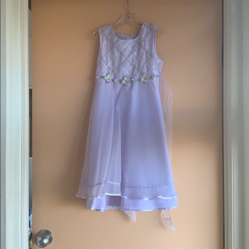 bonnie jean Purple Floral little girl’s dress